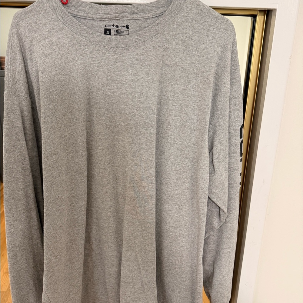 Carhartt Men's Heather Gray Long Sleeve Tee
